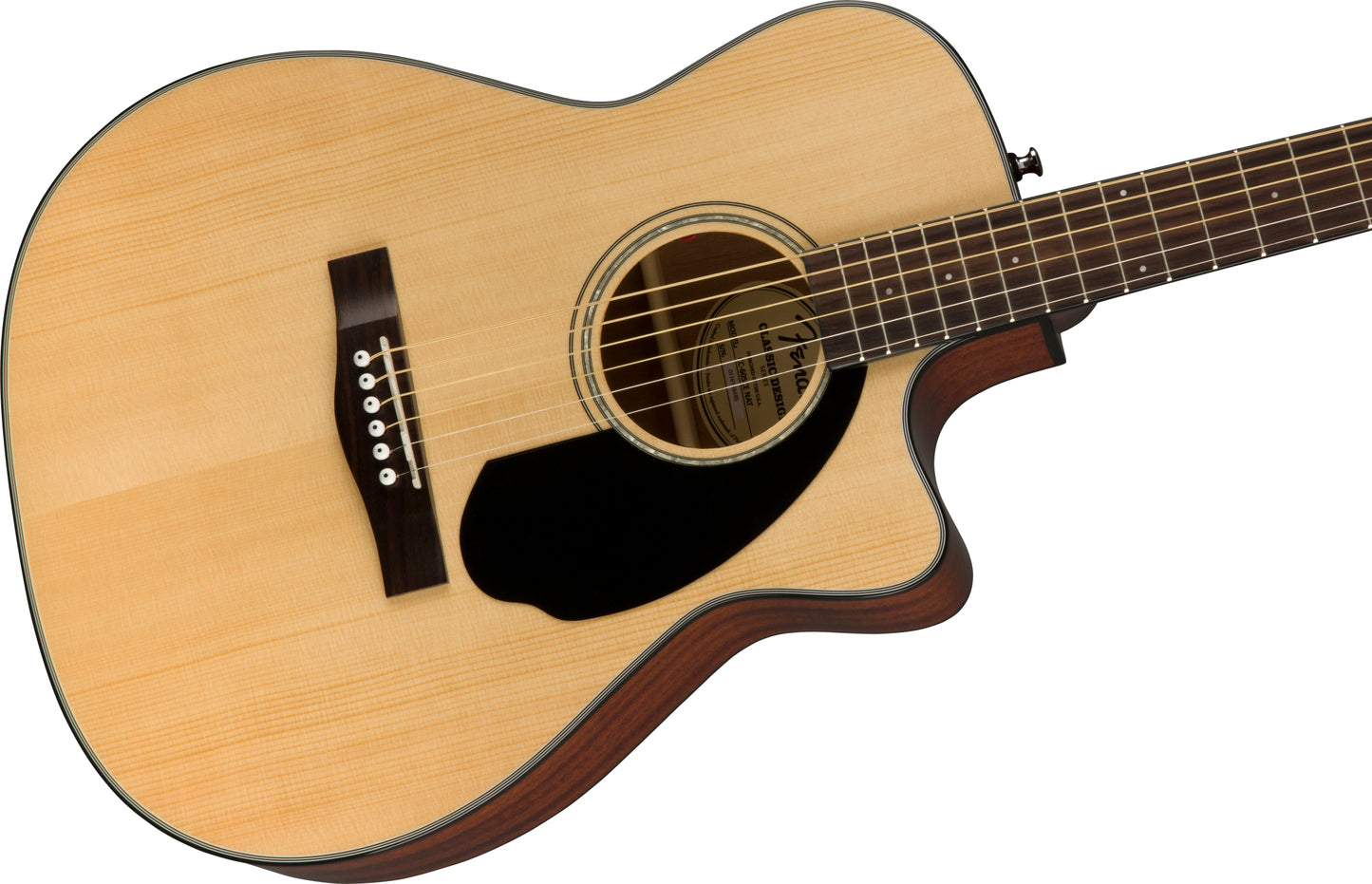 Fender CC60SCE Concert Cutaway Electronics Acoustic Guitar - Natural