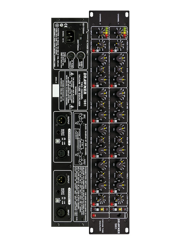 Drawmer 1961 2U-Dual Vacuum Tube Equaliser
