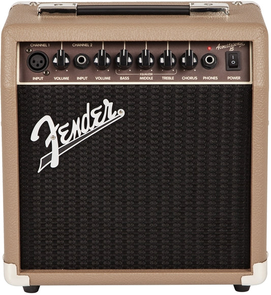 Fender 2313704900 Acoustic Amp Acoustasonic 15W Ultra-Compact Acoustic Amplifier