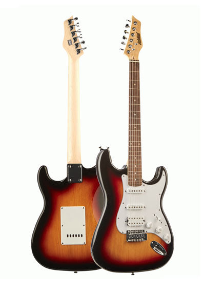 Ashton AG232TSB Ele. GTR Pack (includes Gig Bag, Strap, Lead, Online Lessons) Tobacco Sunburst