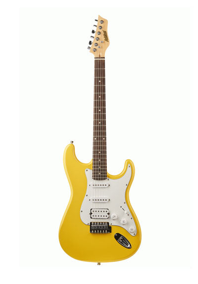Ashton AG232YL Ele. GTR Pack (includes Gig Bag, Strap, Lead, Online Lessons) Yellow