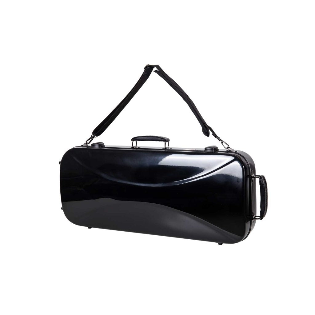 Crossrock CRF2020DVBK Fiberglass Double Violin Case 4/4 Full Size