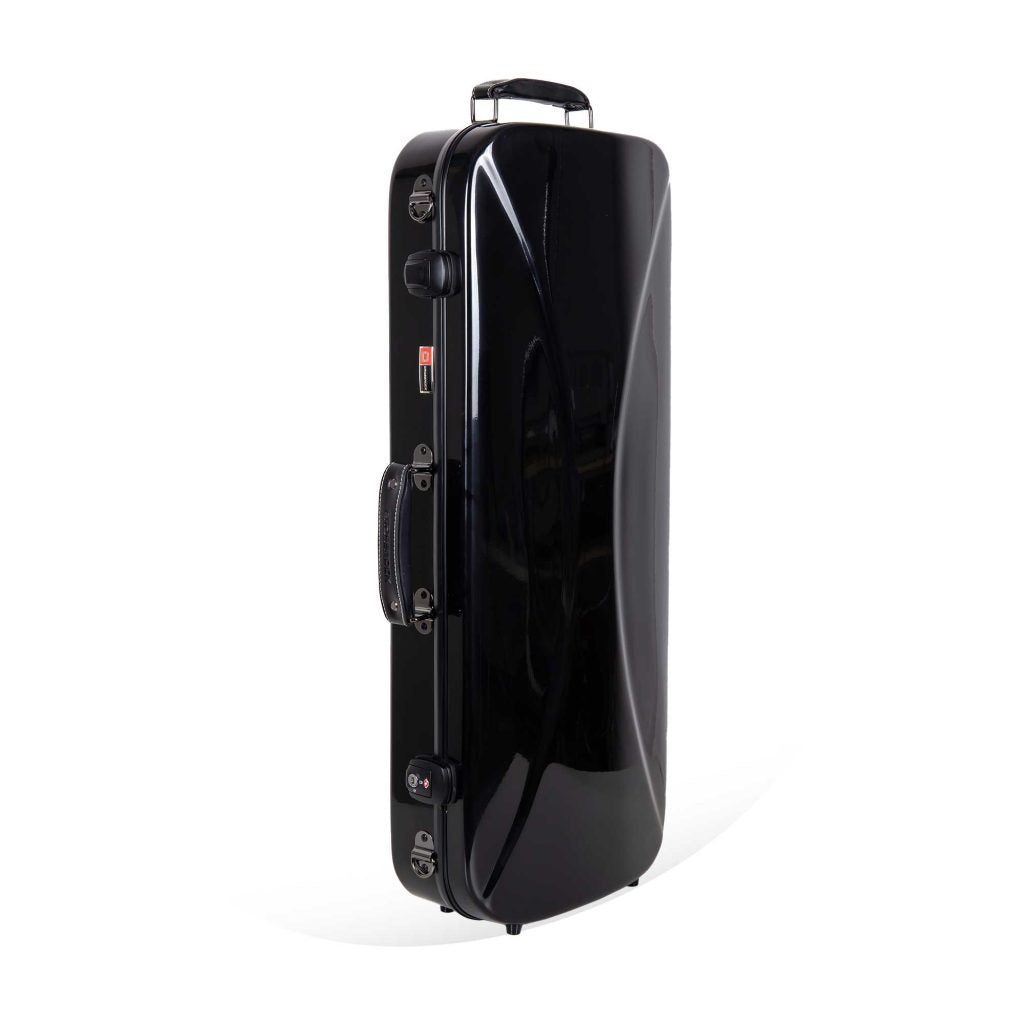 Crossrock CRF2020DVBK Fiberglass Double Violin Case 4/4 Full Size