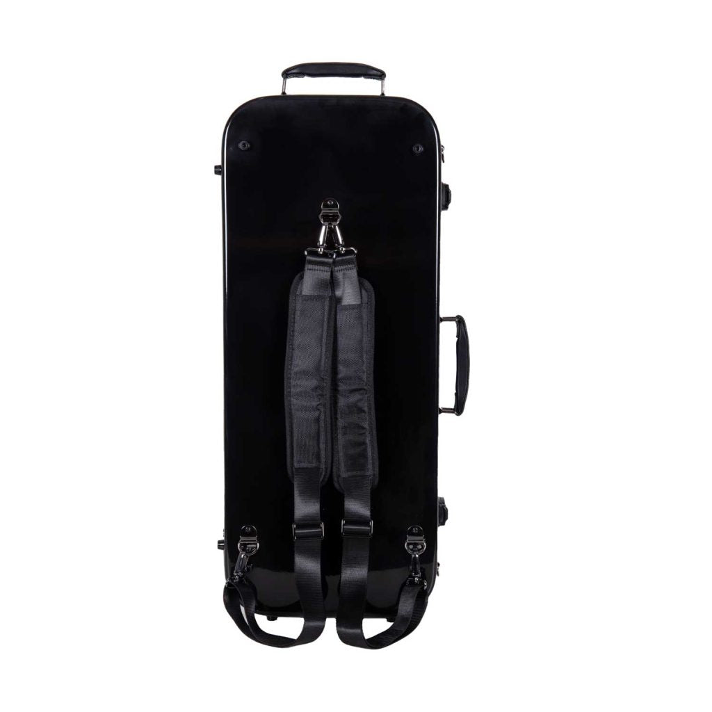 Crossrock CRF2020DVBK Fiberglass Double Violin Case 4/4 Full Size