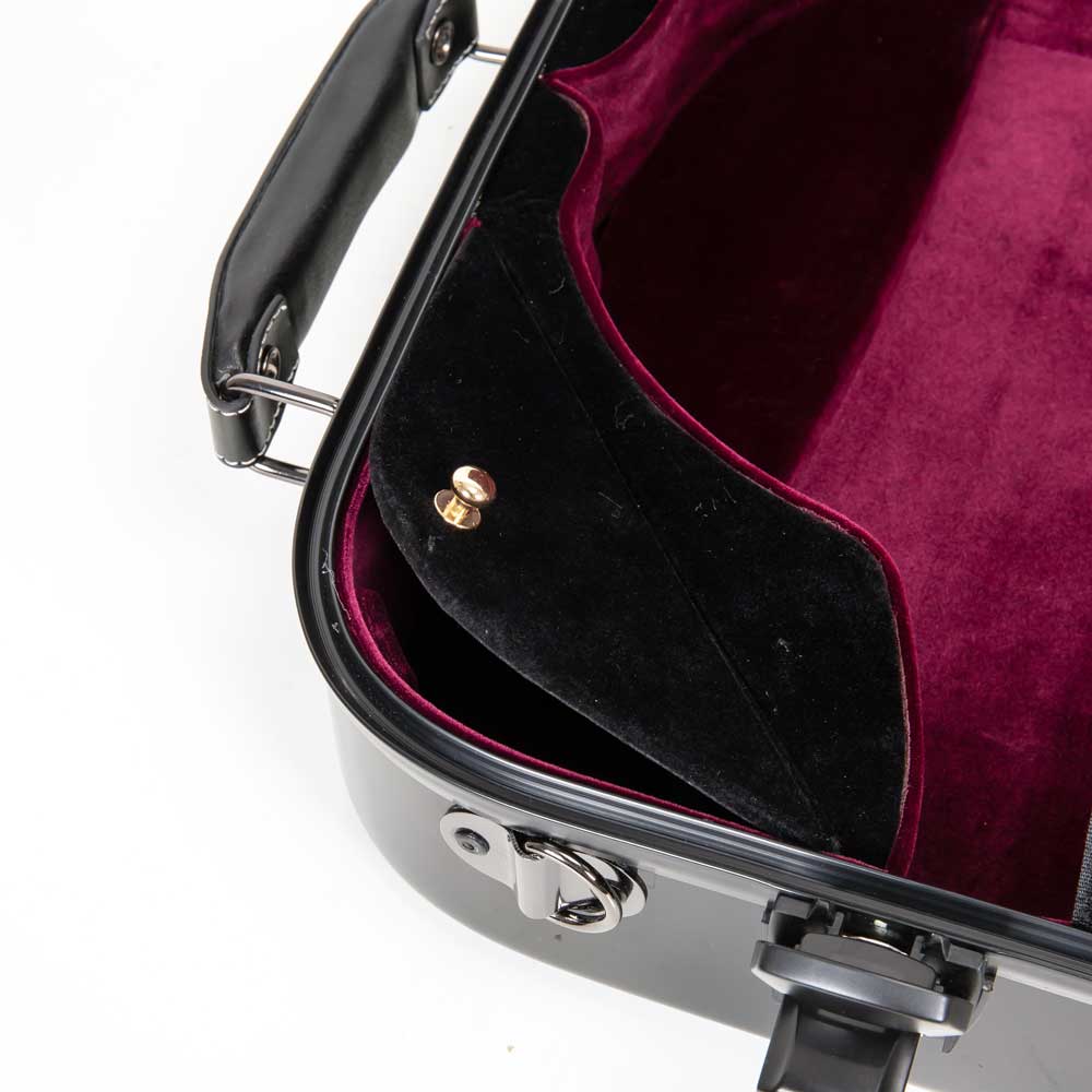 Crossrock CRF2020DVBK Fiberglass Double Violin Case 4/4 Full Size