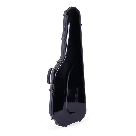 Crossrock CRF-2020GSTBK CRF2020GST Gun Shape Fiberglass Electric Guitar Case - Black