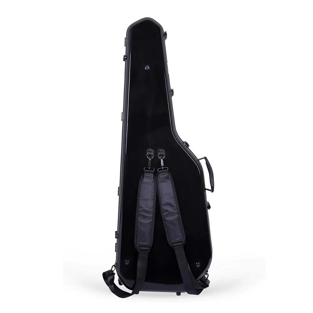Crossrock CRF2020GSTBK Fiberglass Case for Telecaster and Stratocaster Style in Electric Guitars - Black