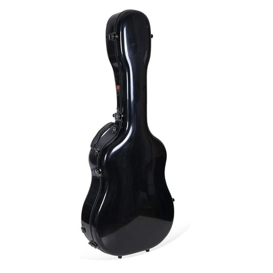 Crossrock CRF-2020 DBK Deluxe Fiberglass Dreadnought Guitar Case - Black