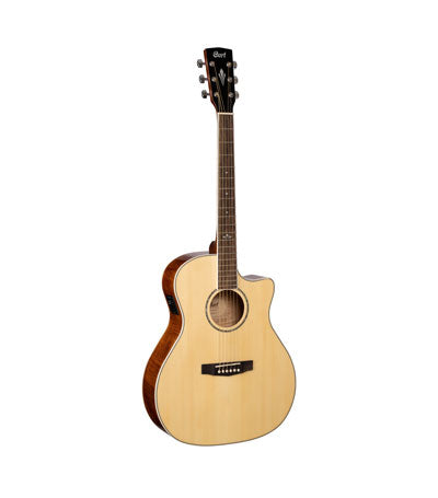 Cort GA-FF NAT Grand Regal Series Acoustic Guitar With Cutaway Electronics - Natural Glossy