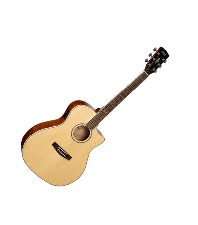 Cort GA-FF NAT Grand Regal Series Acoustic Guitar With Cutaway Electronics - Natural Glossy