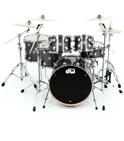 DW DRFP5SA-BG Collector's Series 5-piece Shell Pack - Black Galaxy FinishPly