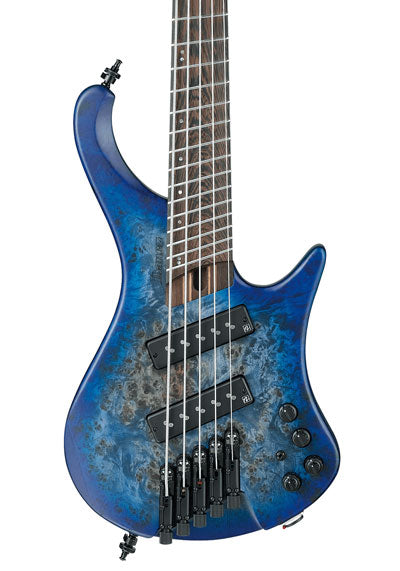 Ibanez Bass Workshop EHB1505MS 5 String Bass Guitar With Bag - Pacific Blue Burst Flat