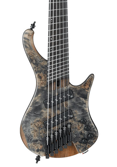 Ibanez Bass Workshop EHB1506MS 6 String Bass Guitar With Bag - Black Ice Flat