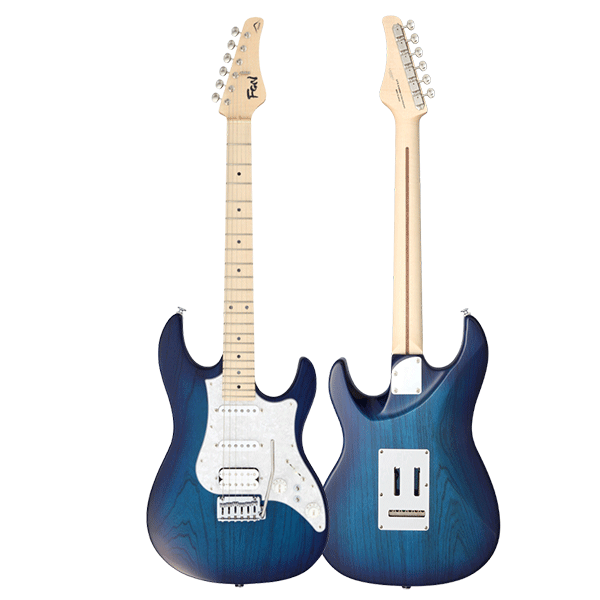 FGN EOS2-ASH-M-SBB Odyssey Series Electric Guitar - Expert -See-Thru Blue Burst