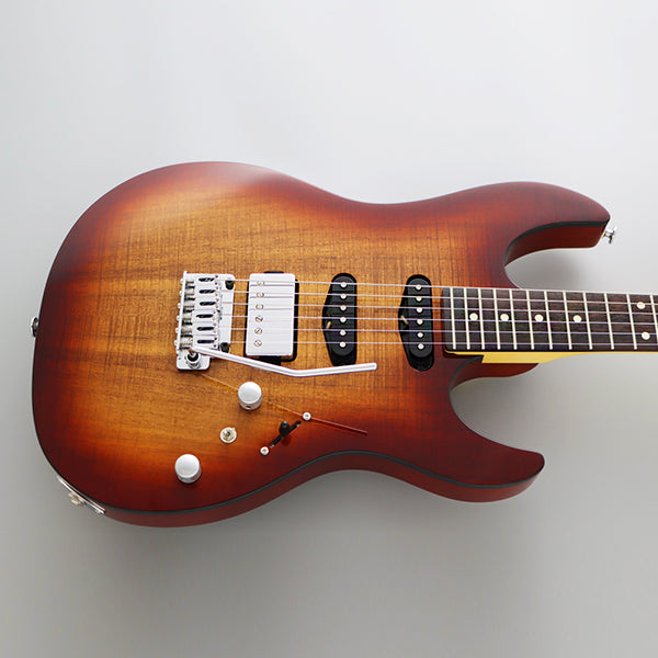 FGN JOS2DUEW2R Odyssey Series J Standard Electric Guitar - Koa Natural Burst KNB