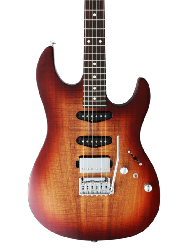 FGN JOS2DUEW2R Odyssey Series J Standard Electric Guitar - Koa Natural Burst KNB