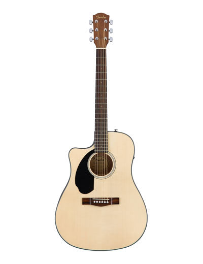 Fender Acoustic Guitar with Cutaway Electronics CD60SCE Natural Lefty