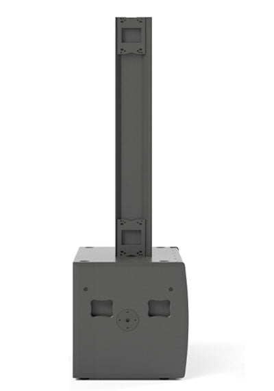K Gear GPX Passive System 2x18" Subwoofer + GH412 Co-Axial Stainless Steel Slim Array Black