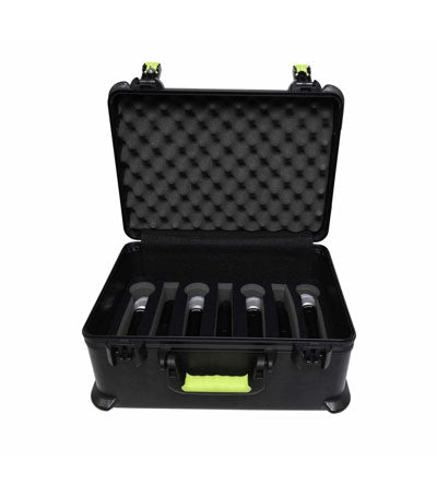 Gator SH-MICCASEW07 SHURE Plastic Case With TSA-Accepted Latches for (7) Wireless Microphones & Accessories