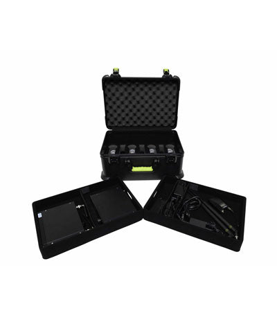 Gator SH-MICCASEW07 SHURE Plastic Case With TSA-Accepted Latches for (7) Wireless Microphones & Accessories