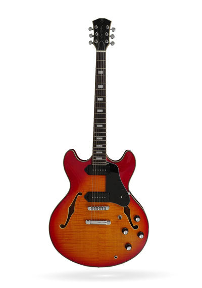 Sire Electric Guitar Semi Hollow Larry Calton H7V Cherry Sunburst