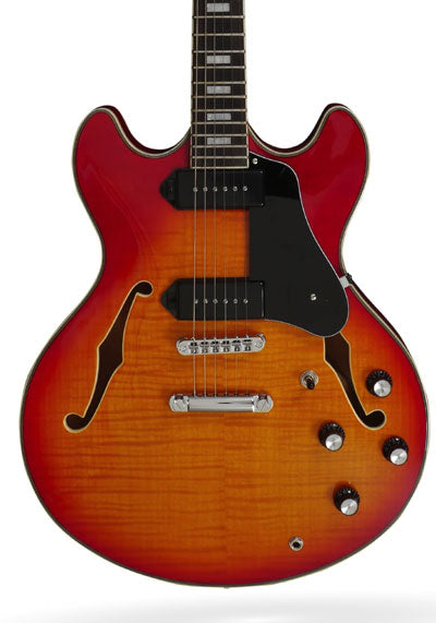 Sire Electric Guitar Semi Hollow Larry Calton H7V Cherry Sunburst