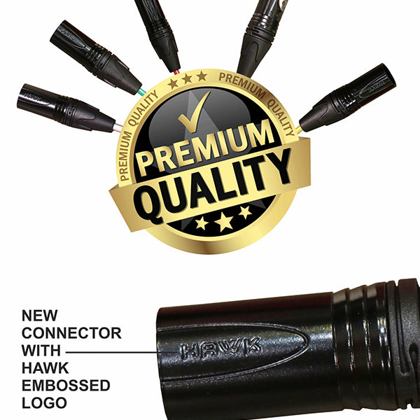 Hawk HSS1604LU30 20 Channel Snake Cable with Stage Box with 16 in and 4 out, 30 Meters, Balanced Cable