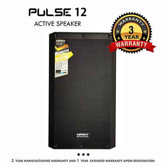 Hawk Pulse 12 Inches 1200 Watts Active Loudspeaker With Bluetooth - Pair