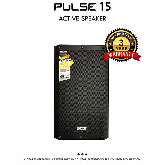 Hawk Pulse 15 Inch 1200 Watts Active Loudspeaker With Bluetooth - Pair