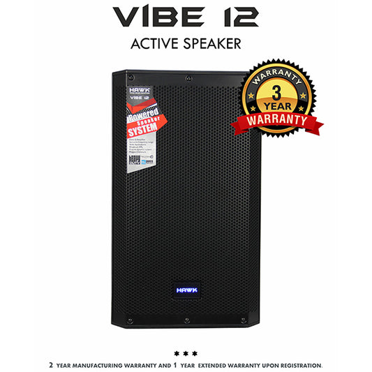 Hawk VIBE 12 2000 Watts 12 inches Active Speaker with Bluetooth and DSP
