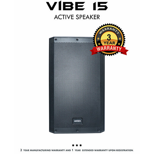 Hawk VIBE 15 2000 Watts 15 inches Active Speaker with Bluetooth and DSP
