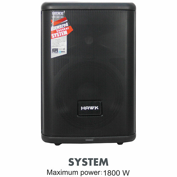 Hawk VIBE MINI 8BT 1800 Watts Battery Powered Portable Speaker Pair