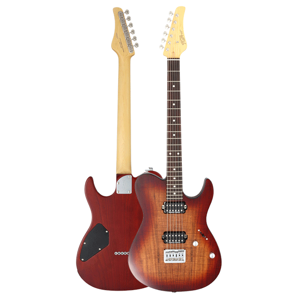FGN JIL2-DU-EW2-R/KNB Iliad Series J Standard/Boundary Electric Guitar - Koa Natural Burst