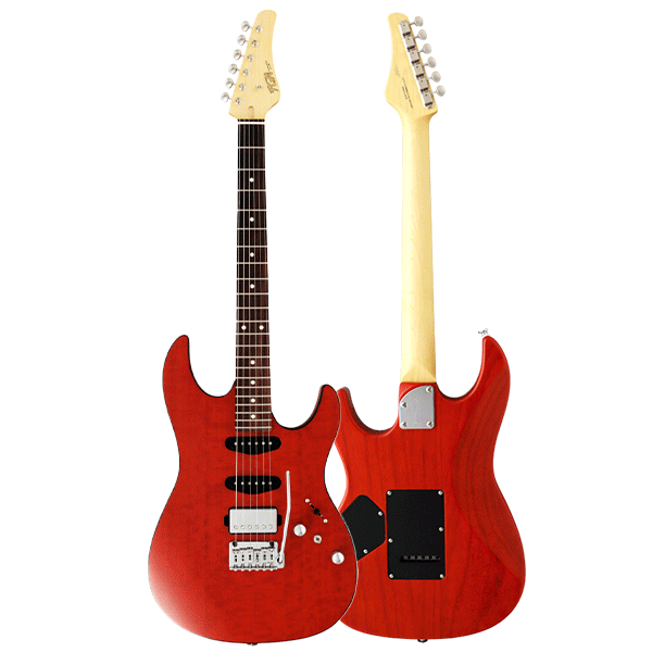 FGN JOS2DUEW3R-MOF Odyssey Series J Standard/Boundary - Mandarin Orange Flat Electric Guitar