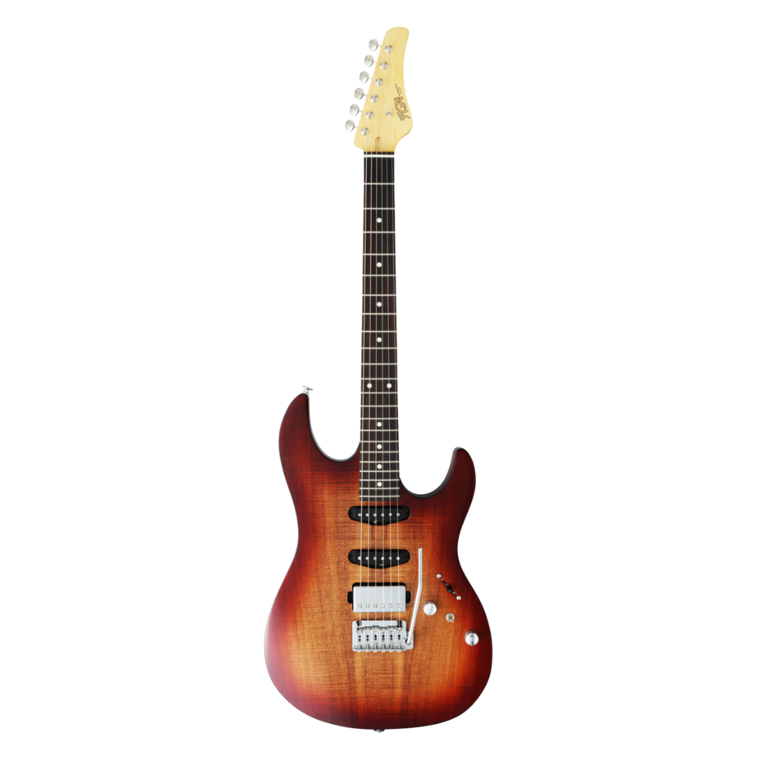 FGN JOS2DUEW2R-KNB Odyssey Series J Standard Electric Guitar - Koa Natural Burst