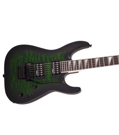 Jackson JS-32Q TGB DKA Dinky Arch Top Electric Guitar - Transparent Green Burst