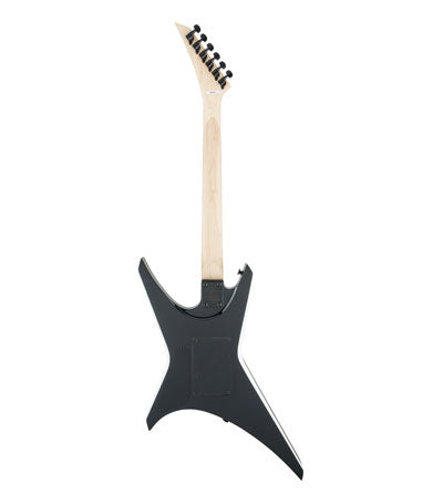 Jackson JS32-Bk W/WH Warrior Electric Guitar - Black With White Bevel