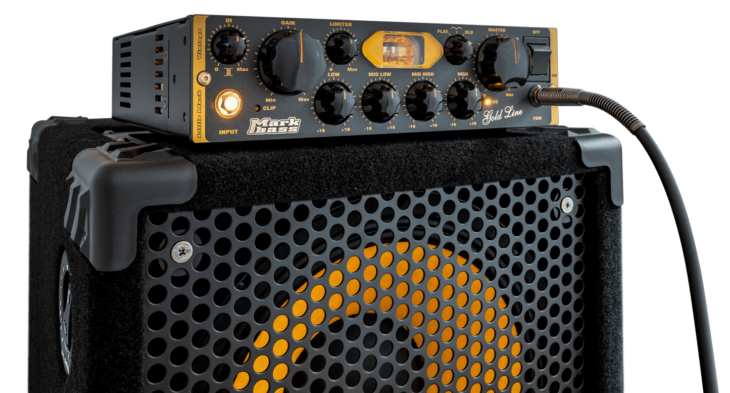 Markbass MBH110090 Gold Line Series Little Mark Vintage 500 Watt Amp Head