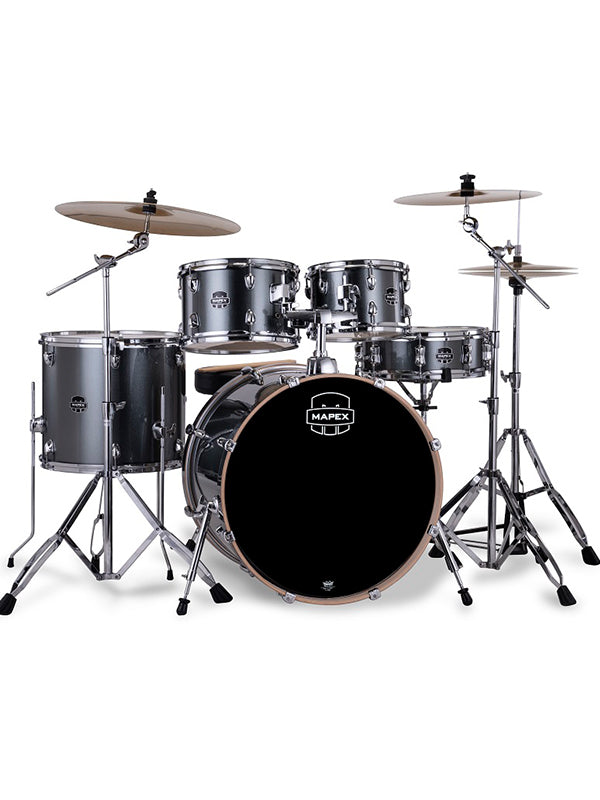 Mapex VE5295FTVC Venus 5 pcs Drum Set w/Hardware & Throne - Steel Blue Metallic
