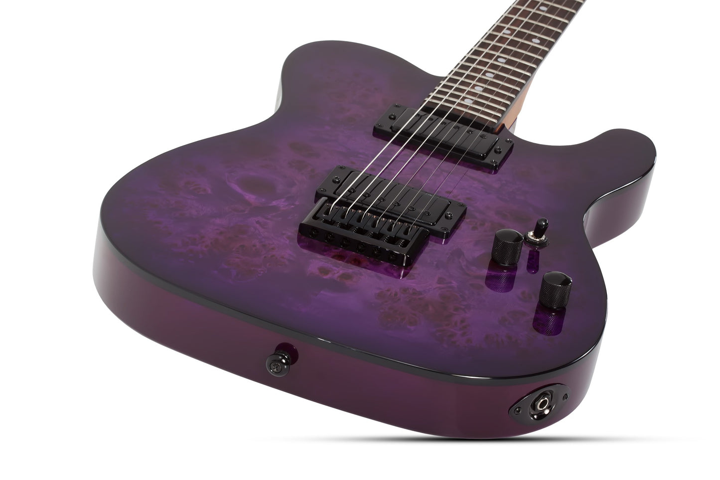 Schecter Standard Series PT STANDARD Electric Guitar - Purple Burst Burl
