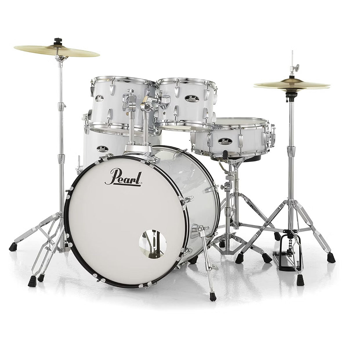 Pearl RS525SC/C (33) Roadshow 5Pcs Drum Set With Hardware & Cymbals - Pure White