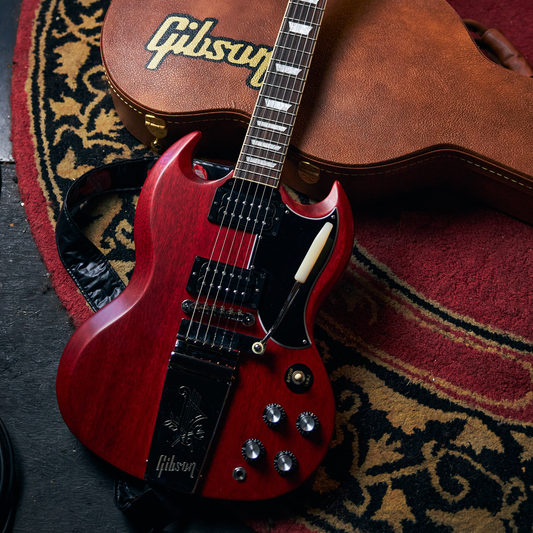 Gibson SG Standard '61 Faded Maestro Vibrola Electric Guitar - Vintage Cherry