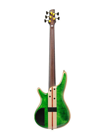 Ibanez Premium SR5FMDX 5-string Bass Guitar - Emerald Green Low Gloss