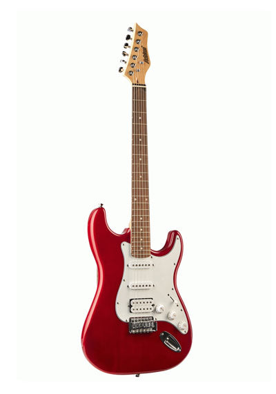 Ashton AG232TRD Electric Guitar Pack (includes Gig Bag, Strap, Lead, Online Lessons) Transparent Red