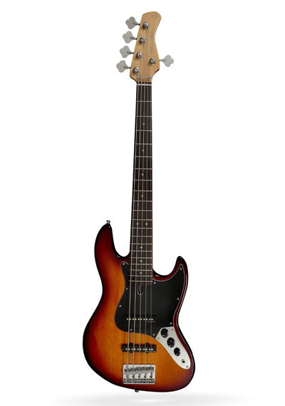 Sire Electric Bass Guitar V3 Series Passive 5 String Tobacco Sunburst