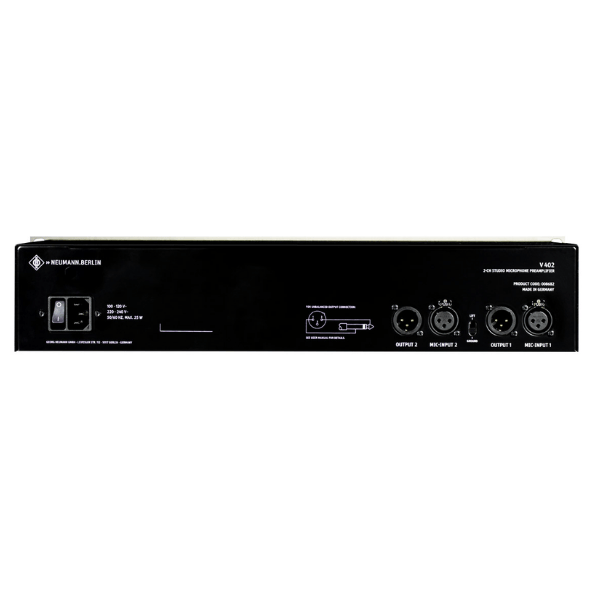 Neumann 008682 V 402 Dual Channel Microphone Preamp