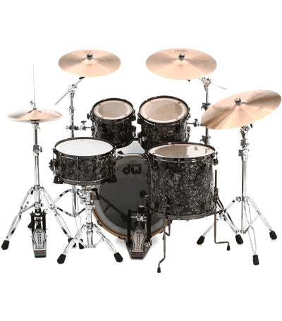 DW DRFP5SA-BN Collector's Series FinishPly Shell Pack - 5-pc - Silver Abalone