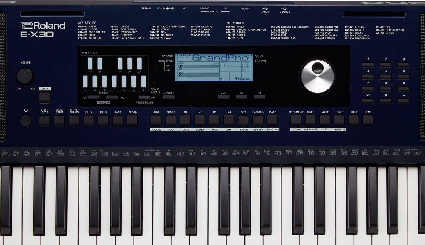 Roland E-X30 61-key Arranger Keyboard