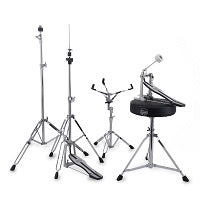 Mapex CM5294FTCDK Comet 5 pcs Hybrid Drum Set with Hardware Throne & Cymbals - Dark Black