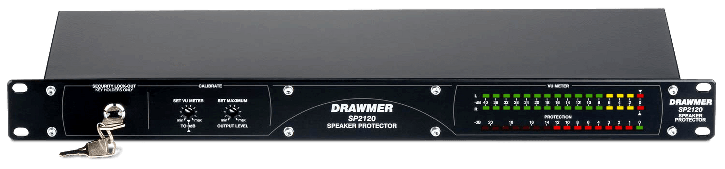 Drawmer SP2120 1U-Stereo Speaker Protector/Sound Level Limiter